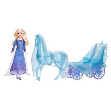 Disney Frozen Elsa Fashion Doll With Dress & Nokk With Adventure Carriage