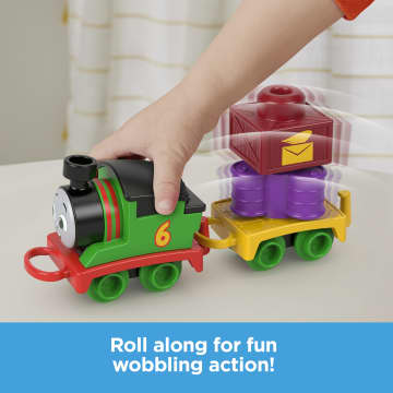 Thomas & Friends My First Percy Push-Along Toy Train With Stacking Cargo For Toddlers - Image 4 of 6