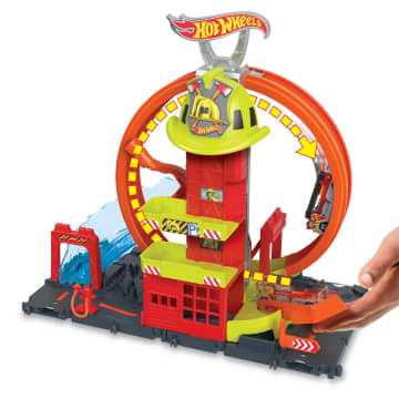 Hot Wheels City-Looping Caserne de Pompiers-Coffret, 1 Camion Inclus - Image 3 of 6
