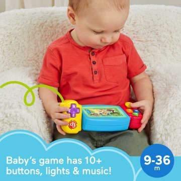 Fisher-Price Pretend Video Game Toddler Toy With Lights Sounds And Learning Songs, Laugh & Learn - English & French Version