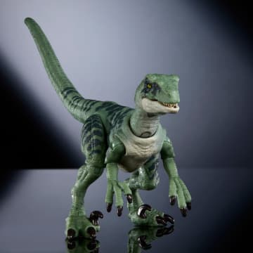 Jurassic World Hammond Collection Velociraptor Delta Dinosaur Figure With 14 Articulations