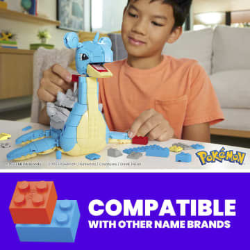 MEGA Pokémon Lapras Building Toy Kit With Action Figure (527 Pieces) For Kids