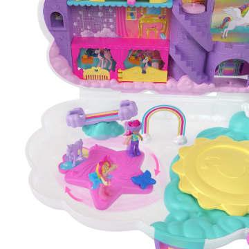 Polly Pocket Coffret Salon Licorne Arc-en-Ciel, 2 Poupées, 20+ Acc. - Imagen 3 de 6