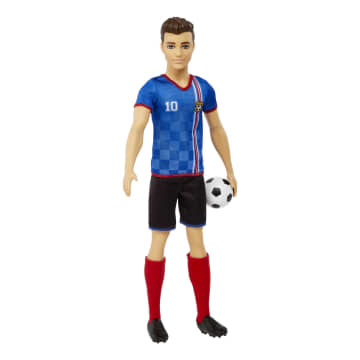 Ken Soccer Doll, Cropped Hair, #10 Uniform, Soccer Ball, Cleats,  Socks, 3 & Up - Image 5 of 6