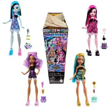 Monster High Buried Secrets Surprise Dolls With Cozy Creepover Theme (Characters May Vary)