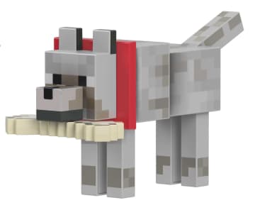 Minecraft Diamond Wolf Action Figure With Accessories, 5.5-inch Toy Collectible