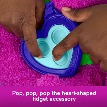 Fisher-Price Barney's World Sensory Barney Plush Toy With Fidget Activity For Toddlers - Image 3 of 6