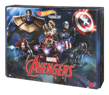 Hot Wheels Character Cars Marvel Avengers 5 Pack Vehicles