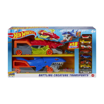 Hot Wheels City Battling Creature Transports Vehicle & 10 Die-Cast Toy Cars - Image 5 of 5