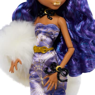 Monster High Doll, Clawdeen Wolf Howliday Edition in Purple Gown - Image 3 of 6