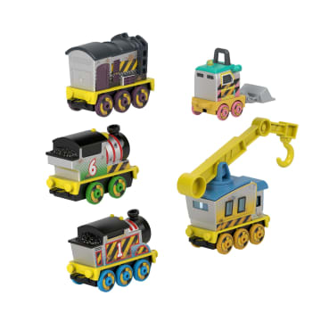 Thomas & Friends Construction Crew 5-Piece Diecast Metal Toy Train & Vehicle Set - Imagen 5 de 6