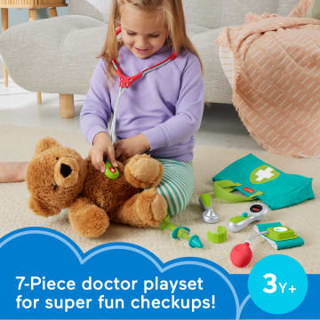 Fisher-Price Medical Kit 7-Piece Doctor Toys Preschool Pretend Play Set For Ages 3+ Years - Image 2 of 6