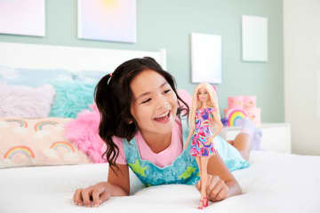 Barbie Fashionista Muñeca Vestido Colores y Cabello largo - Imagen 2 de 6