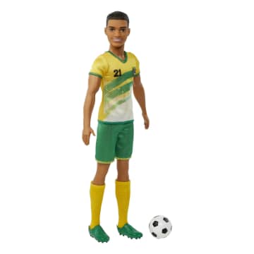 Ken Soccer Doll, Cropped Hair, #21 Uniform, Soccer Ball, Cleats,  Socks, 3 & Up - Image 2 of 6