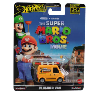 Hot Wheels Collector Veículo de Brinquedo Mario o Filme Van de Encanador - Imagem 7 de 7