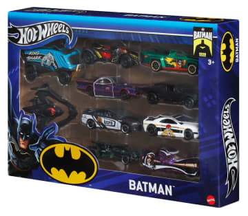 Hot Wheels 1:64 Scale Batman-Themed Toy Vehicles, Set Of 10 - Image 2 of 3
