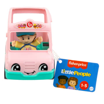 Fisher-Price Little People Ice Cream Truck, Push-Along Toy Vehicle & Figure For Toddlers & Kids - Imagem 6 de 6