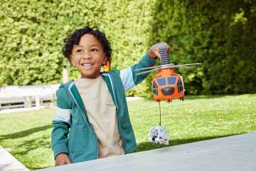 Matchbox Action Drivers Matchbox Rescue Helicopter,16-in Large-Scale Helicopter With 1:64 Scale Die-Cast Toy Ambulance - Image 2 of 5