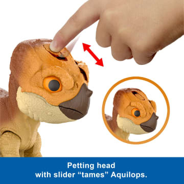 Jurassic World Rebirth Primal Protector Aquilops Dolores Interactive Dinosaur Toy - Image 3 of 6