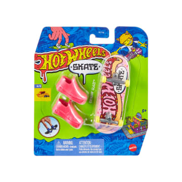 Hot Wheels Skate Veículo de Brinquedo Skateboard Símbolo de Donut com Tênis - Imagem 4 de 4