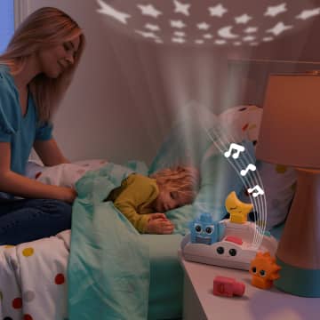 MEGA Bloks Fisher- Price Rise & Snooze Night Light Sensory Block Toy (30 Pieces) For Toddler - Image 2 of 6