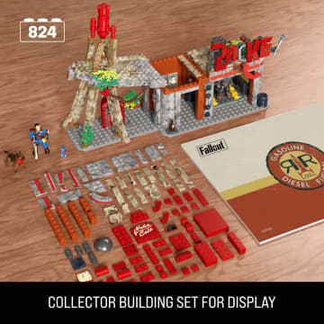 MEGA Fallout Red Rocket Building Toy Kit With 2 Action Figures (824 Pieces) For Collectors - Imagen 2 de 6