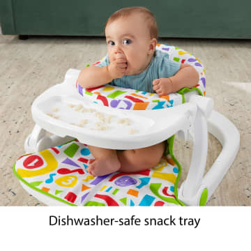Fisher-Price Baby Chair, Deluxe Sit-Me-Up Seat With Kick & Play Piano Learning Toy & Snack Tray - Imagen 3 de 4