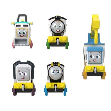 Thomas & Friends Construction Crew 5-Piece Diecast Metal Toy Train & Vehicle Set - Imagen 4 de 6