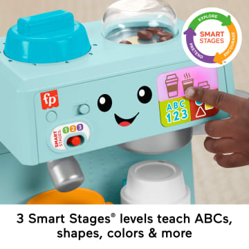 Fisher-Price Laugh & Learn Learn & Serve Coffee Café Toddler Electronic Toy, 10 Play Pieces - Imagem 3 de 6