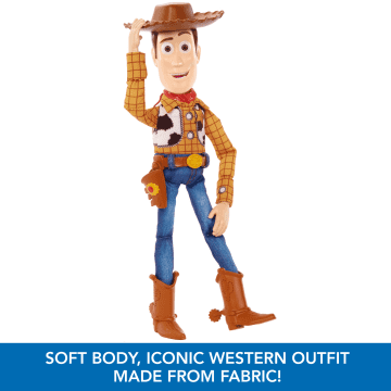 Disney And Pixar Toy Story Roundup Fun Woody Large Talking Figure, 12 inch - Image 4 of 6