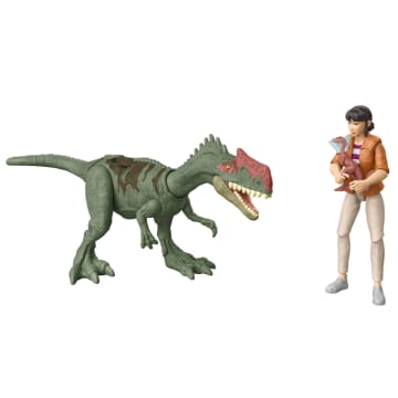 Jurassic World: Chaos Theory Storypack, Yaz & Monolophosaurus Action Figure Toys & 2 Accessories