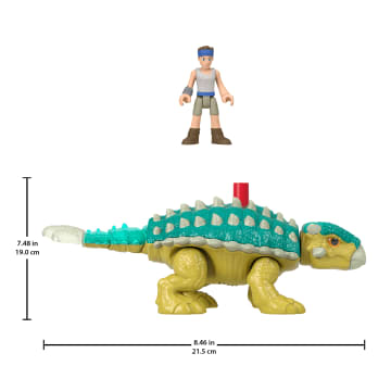 Imaginext Jurassic World Bumpy & Ben Dinosaur Toy Set For Preschool Kids, 2 Pieces - Imagem 5 de 6