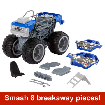 WWE Vehicle Wrekkin Slam Crusher Monster Truck - Image 3 of 6
