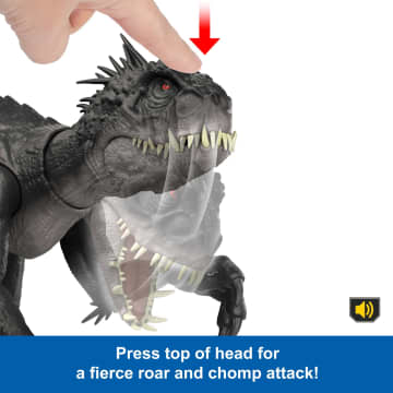 Jurassic World Ultimate Damage Scorpios Rex Dinosaur Toy Figure With Damage, Light & Sound Toy - Image 5 of 6