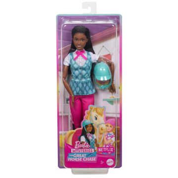 Barbie Detetive A Grande Corrida de Cavalos Boneca Brooklyn Equitação - Image 6 of 6