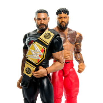 WWE Main Event Championship Showdown Roman Reigns vs Jey Uso 2-Pack Figures & Accessory - Image 3 of 6