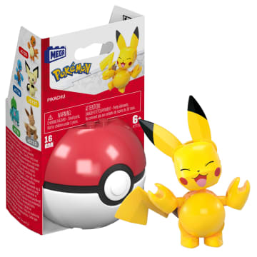 MEGA Pokémon Juguete de Construcción Pokébola Coleccionable Pikachu