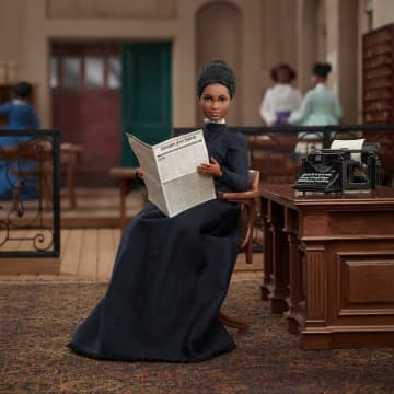 Ida B. Wells Barbie Inspiring Women Doll With Newspaper Accessory - Image 2 of 6