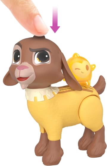 Disney Wish Talking Valentino & Star Set, Toy Goat Speaks 10+ Sounds & English Phrases - Image 5 of 6