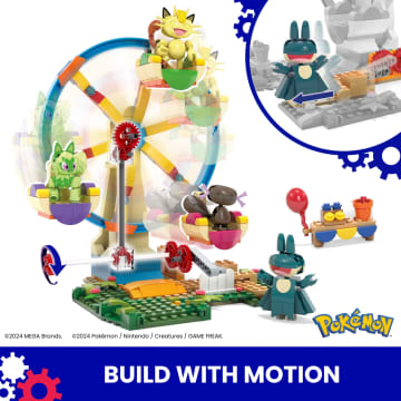 MEGA Pokémon Ferris Wheel Fun Building Toy Kit, With 4 Action Figures (393 Pieces) For Kids - Image 3 of 6