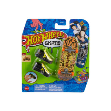 Hot Wheels Skate Veículo de Brinquedo Skateboard FLAME THROWER™ com Tênis
