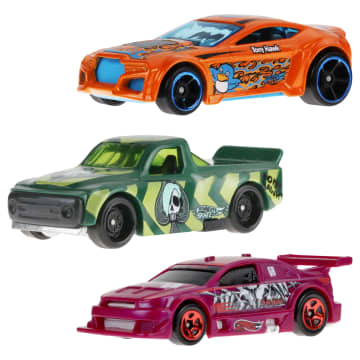 Hot Wheels Skate Veículo de Brinquedo Skateboard de Coleção Falcão Roxo e Branco com Diecast - Imagem 5 de 5
