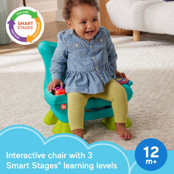 Fisher-Price Laugh & Learn Smart Stages Chair Teal Electronic Learning Toy For Toddlers, Multilanguage Version