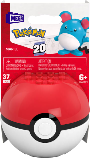 MEGA Pokémon Jogo de Construção Pokébola Marill - Image 6 of 6