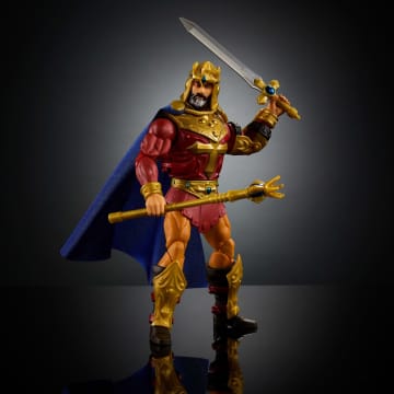 Masters Of The Universe Masterverse New Eternia King Randor MOTU Action Figure Toy, 30 Articulations