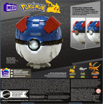 Mega  Pokémon  Coffret de Construction  Super Ball Jumbo, 299 Pces - Image 3 of 3
