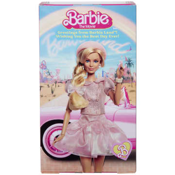 Barbie The Movie Doll, Margot Robbie As Barbie, Collectible Doll Wearing Pink Blouse & Skirt Set - Imagen 6 de 6