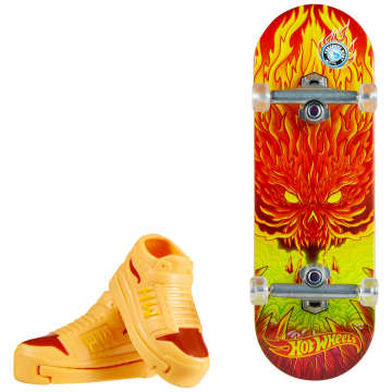 Hot Wheels Skate Vehículo de Juguete Patineta SMOKIN’ RIDE™ con Tenis
