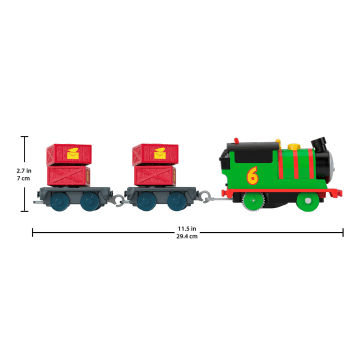 Thomas & Friends Percy's Cargo Run Motorized Toy Train & Track Set For Preschool Kids - Imagen 5 de 6