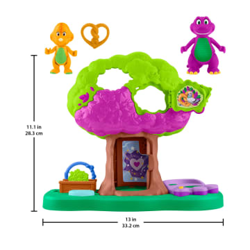 Fisher-Price Barney's World Lights & Sounds Treehouse Playset With Figures For Preschool Kids - Imagen 6 de 6